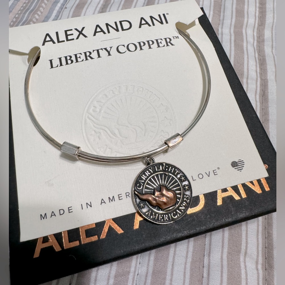 Alex and Ani Liberty Copper Bracelet
